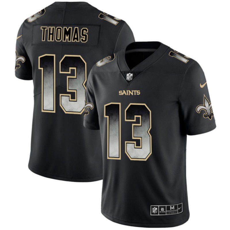 Men New Orleans Saints #13 Thomas Nike Black Smoke Fashion Limited NFL Jerseys